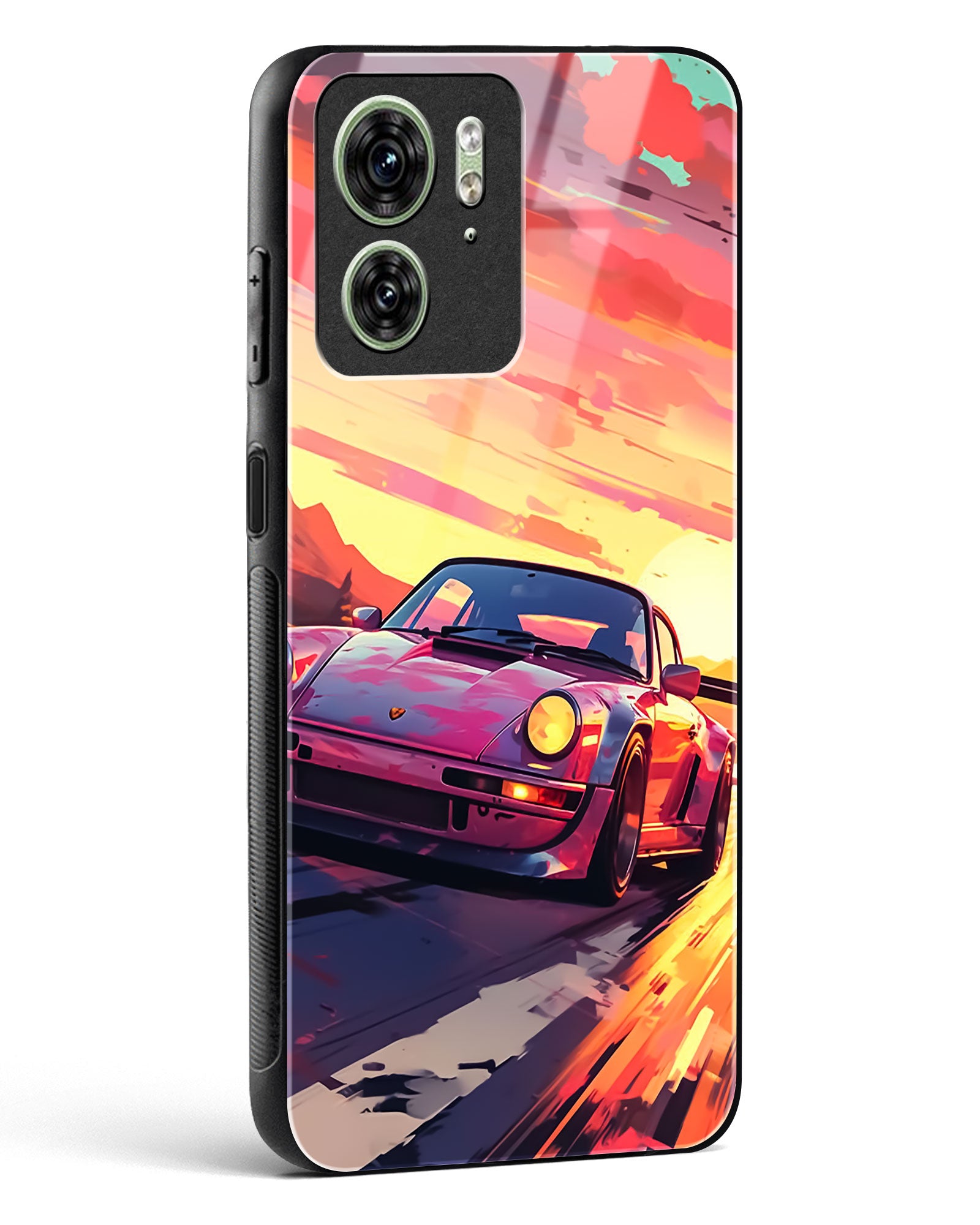 Racing Art Glass Phone Case-Motorola Edge 40