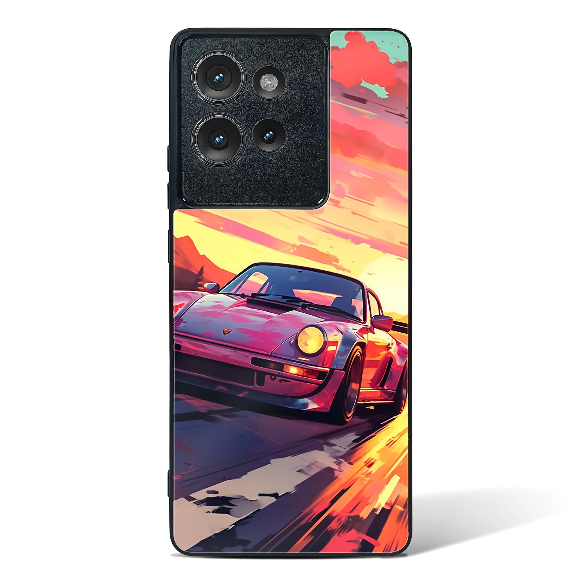 Racing Art Glass Phone Case-Motorola Edge 50