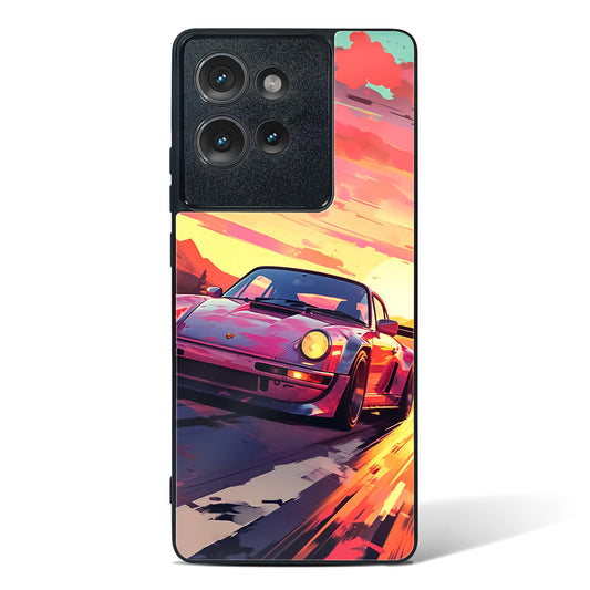 Racing Art Glass Phone Case-Motorola Edge 50