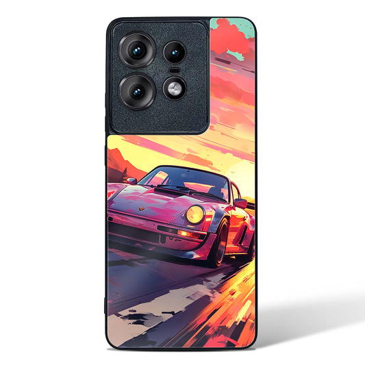 Racing Art Glass Phone Case-Motorola Edge 50 Pro