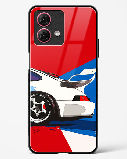 Racing Car Abstract Glass Phone Case-Moto G84 5G