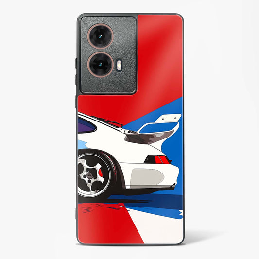 Racing Car Abstract Glass Phone Case-Moto G85 5G