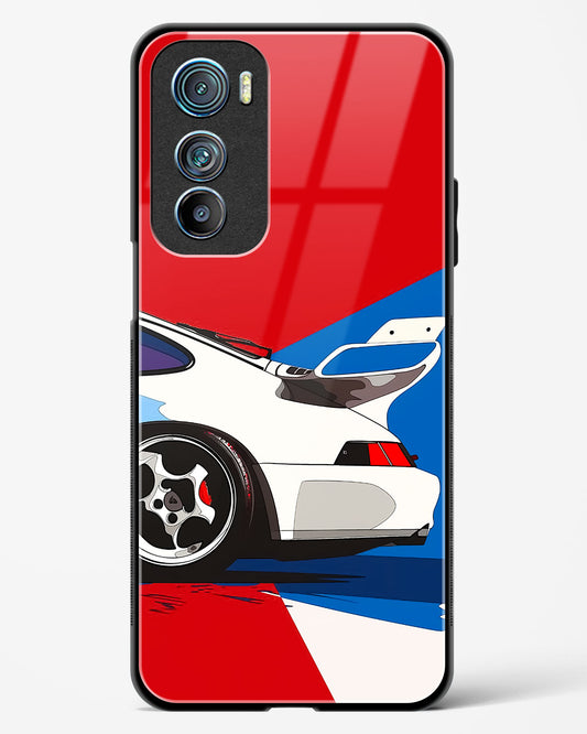 Racing Car Abstract Glass Phone Case-Motorola Edge 30