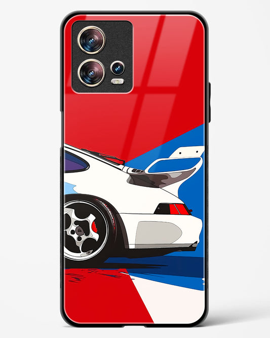 Racing Car Abstract Glass Phone Case-Motorola Edge 30 Fusion