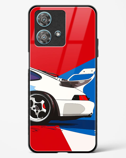 Racing Car Abstract Glass Phone Case-Motorola Edge 40 Neo