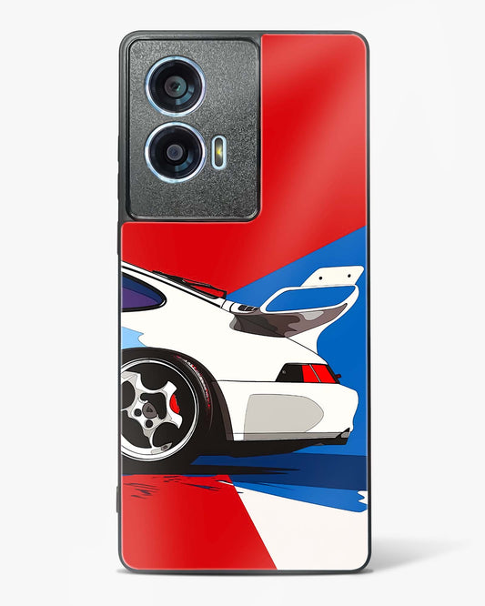 Racing Car Abstract Glass Phone Case-Motorola Edge 50 Fusion