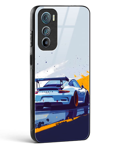 Racing Car Art Glass Phone Case-Motorola Edge 30