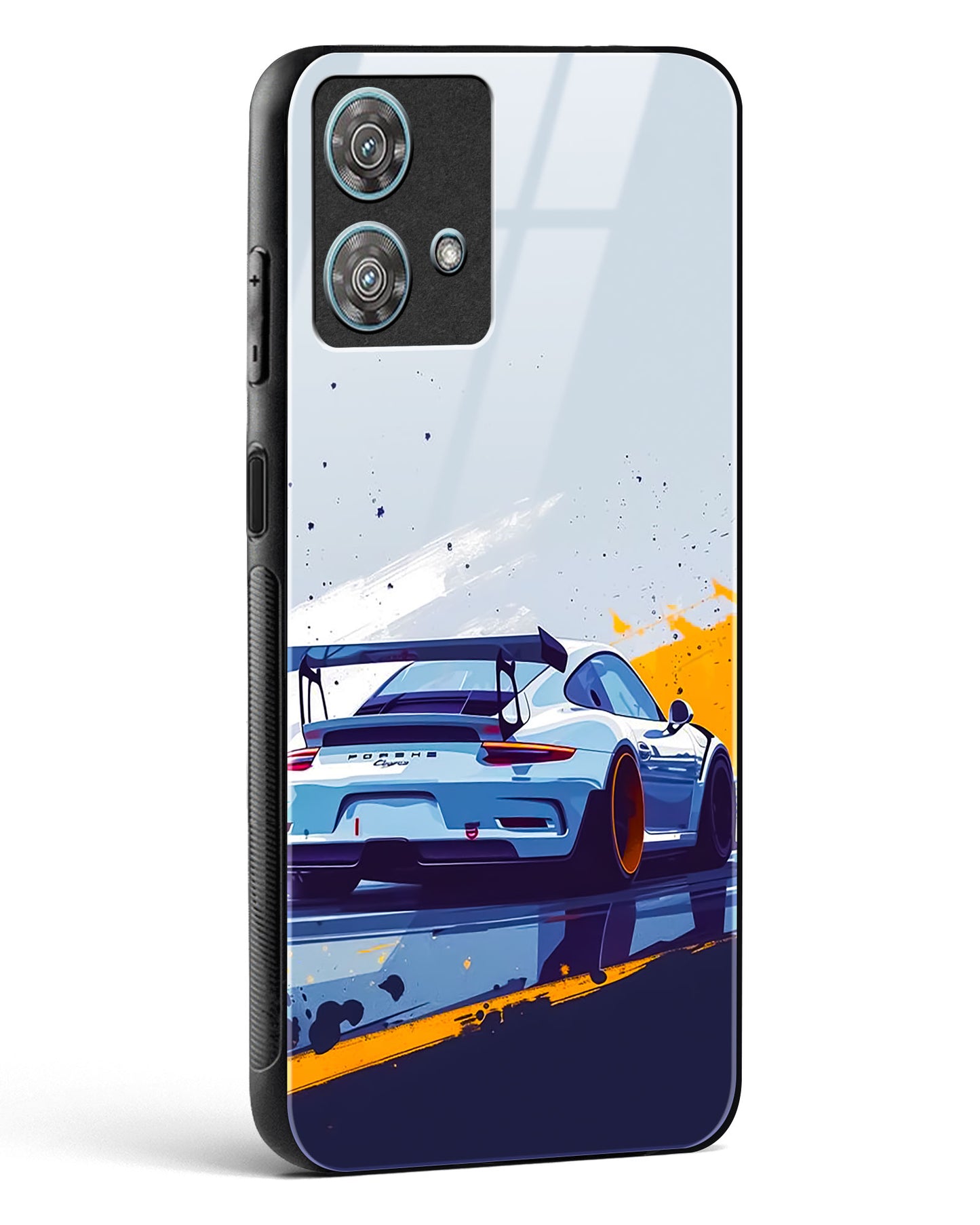 Racing Car Art Glass Phone Case-Motorola Edge 40 Neo