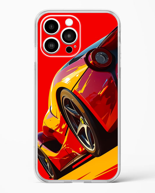 Racing Car Inspired Art Clear Silicone Case