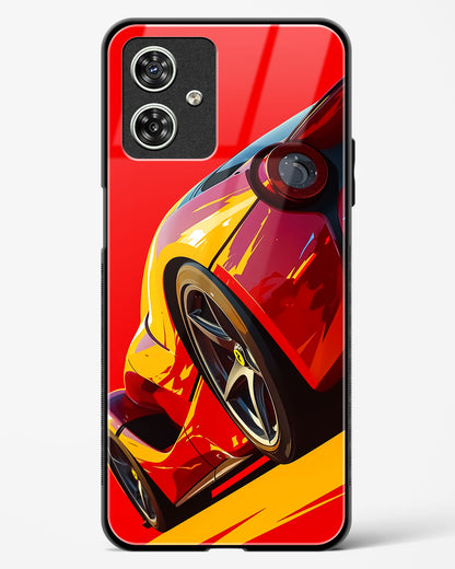 Racing Car Inspired Art Glass Phone Case-Moto G54 5G