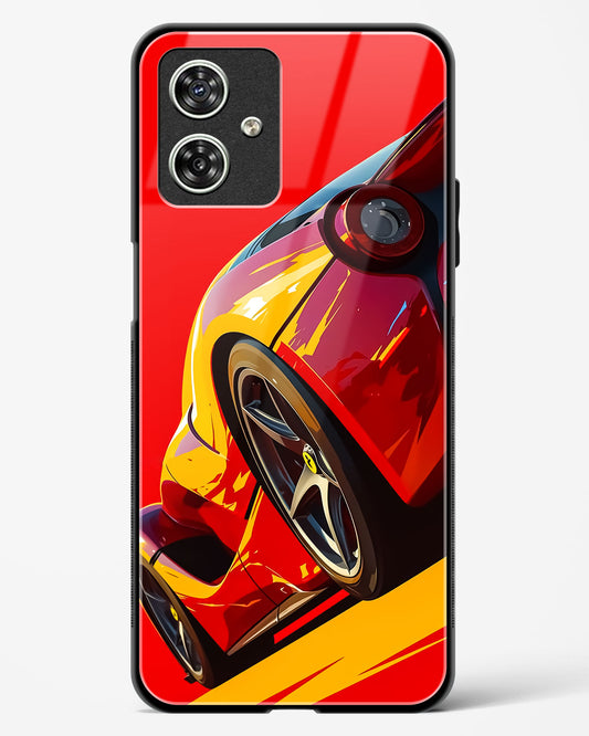 Racing Car Inspired Art Glass Phone Case-Moto G54 5G