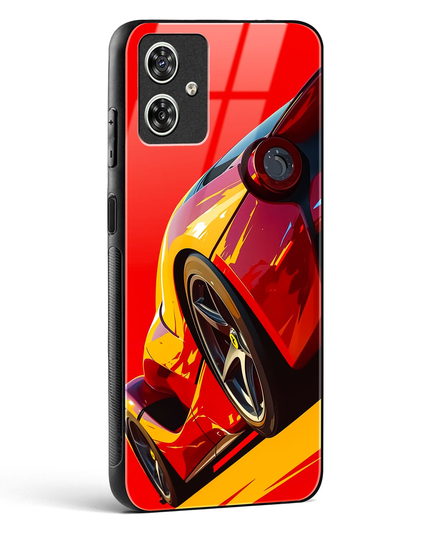 Racing Car Inspired Art Glass Phone Case-Moto G54 5G