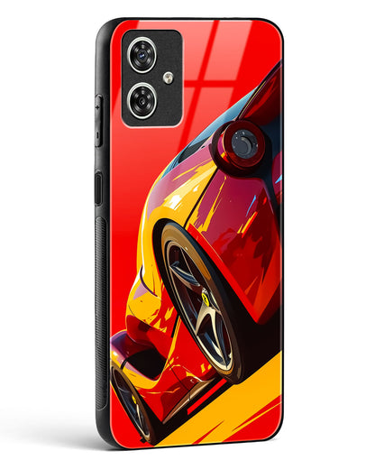 Racing Car Inspired Art Glass Phone Case-Moto G54 5G