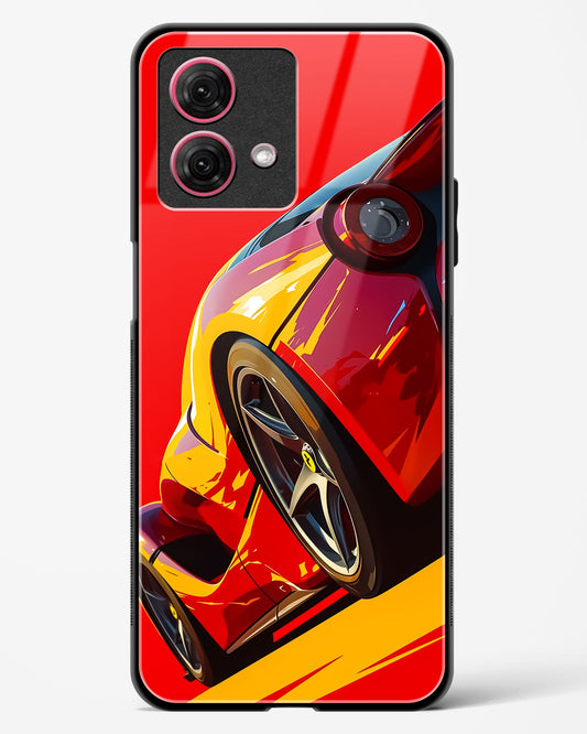 Racing Car Inspired Art Glass Phone Case-Moto G84 5G