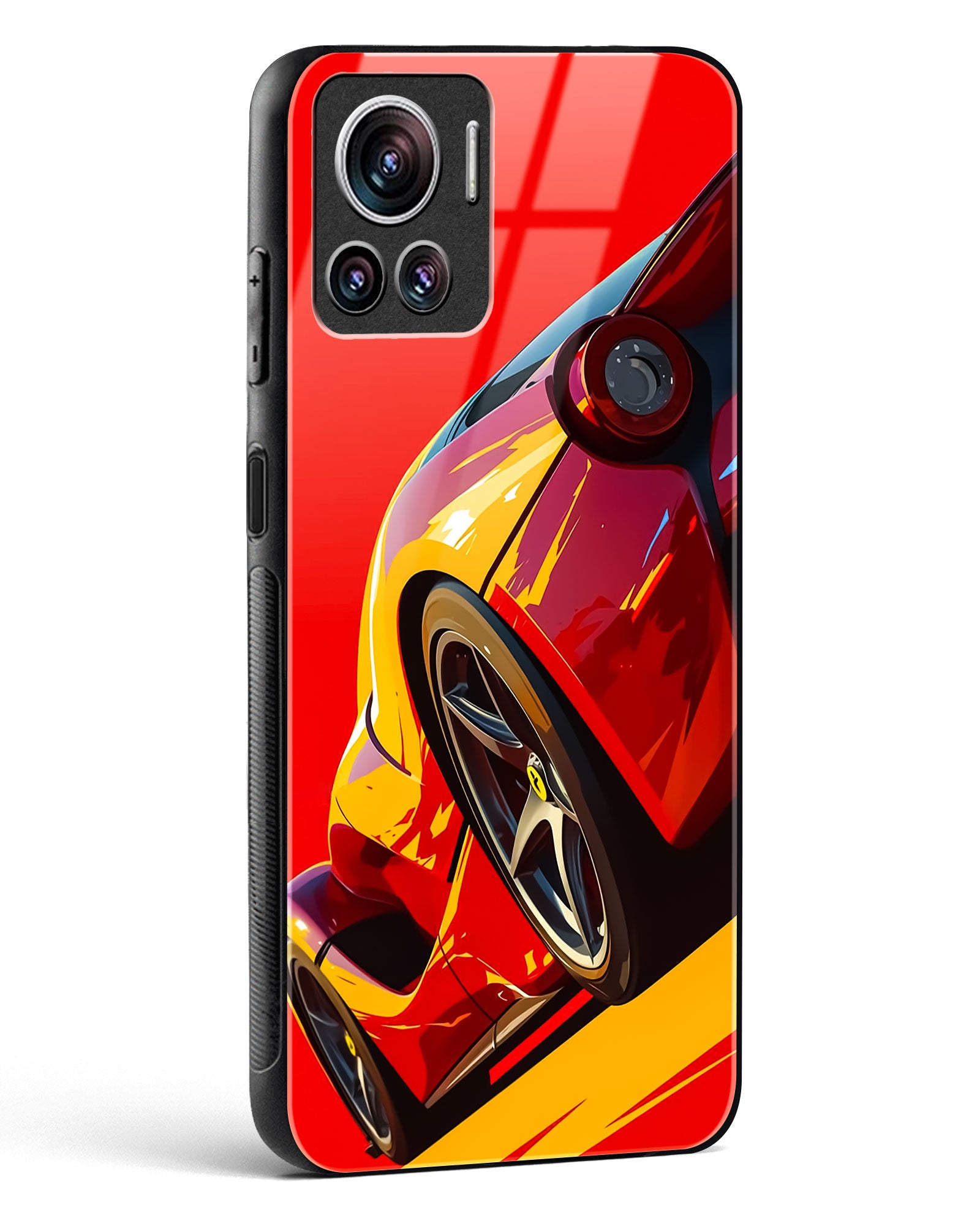 Racing Car Inspired Art Glass Phone Case-Motorola Edge 30 Ultra
