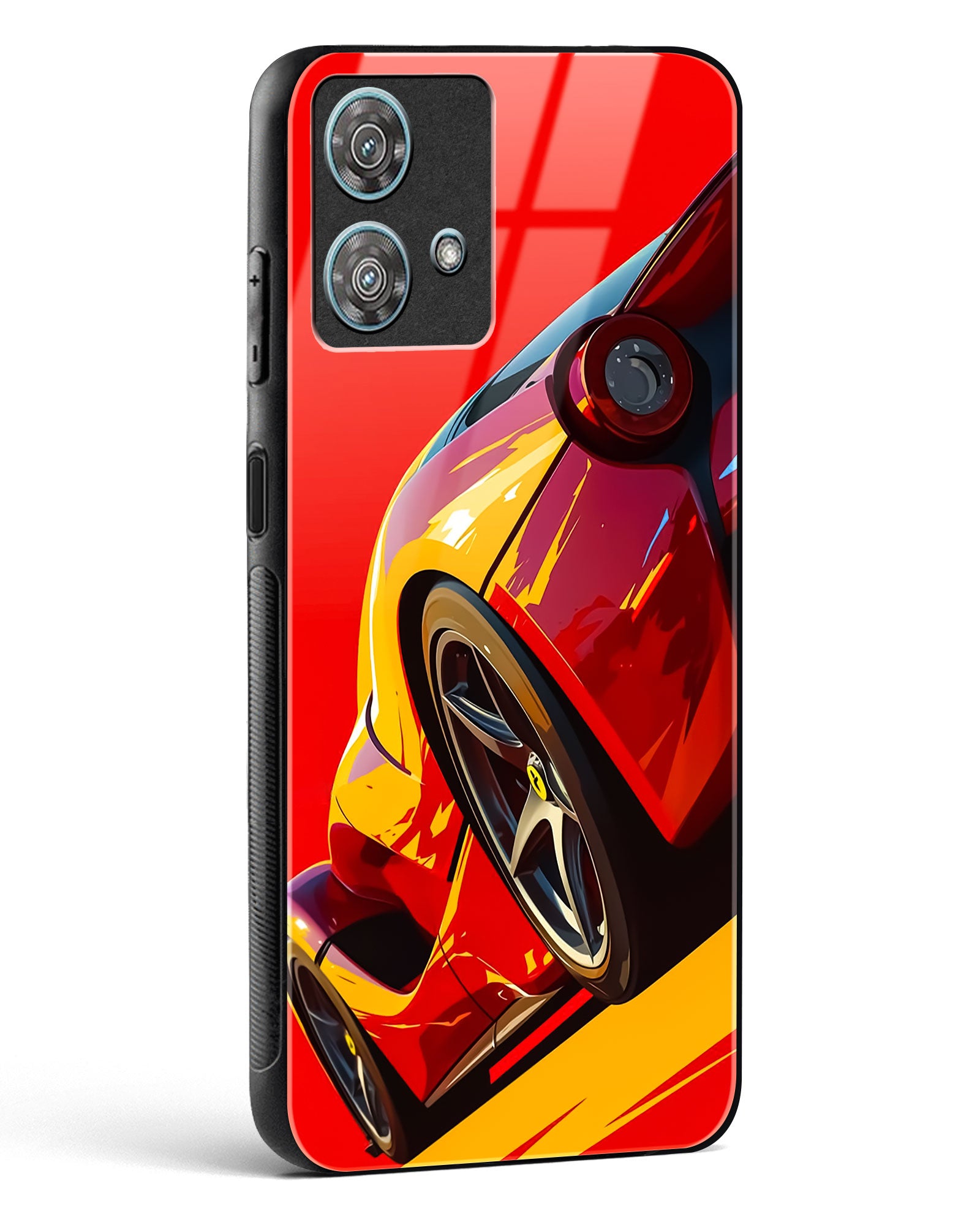 Racing Car Inspired Art Glass Phone Case-Motorola Edge 40 Neo