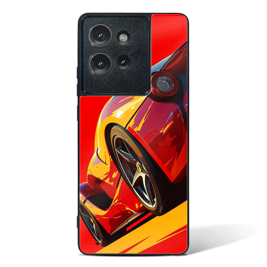 Racing Car Inspired Art Glass Phone Case-Motorola Edge 50