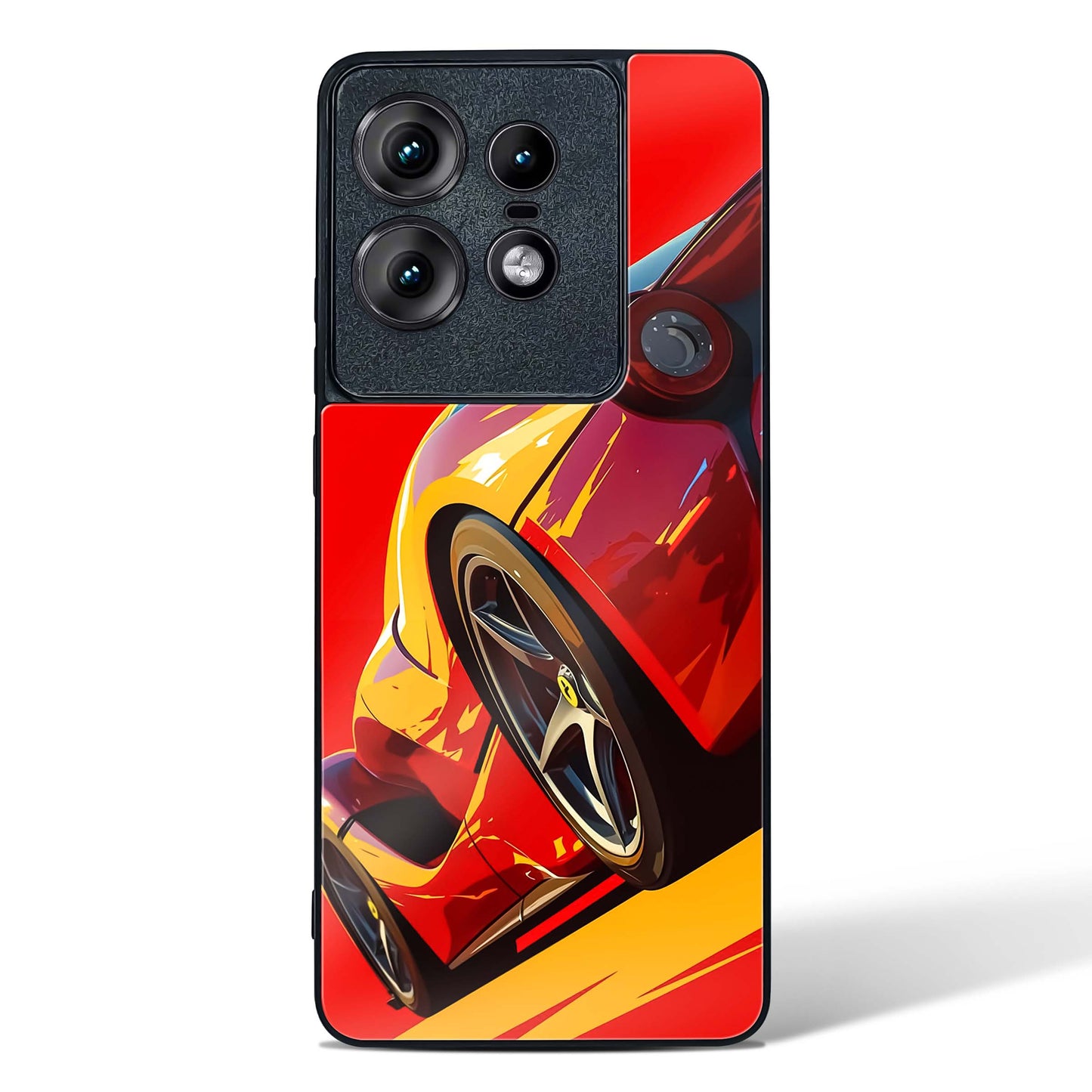 Racing Car Inspired Art Glass Phone Case-Motorola Edge 50 Pro