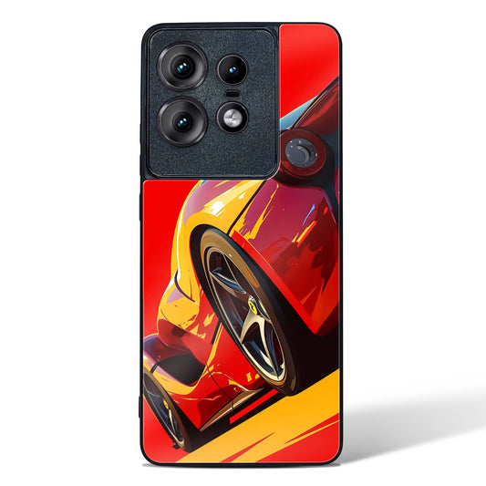 Racing Car Inspired Art Glass Phone Case-Motorola Edge 50 Pro