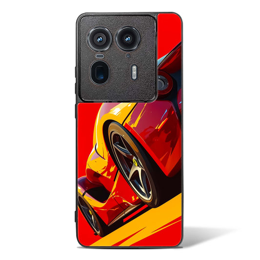 Racing Car Inspired Art Glass Phone Case-Motorola Edge 50 Ultra
