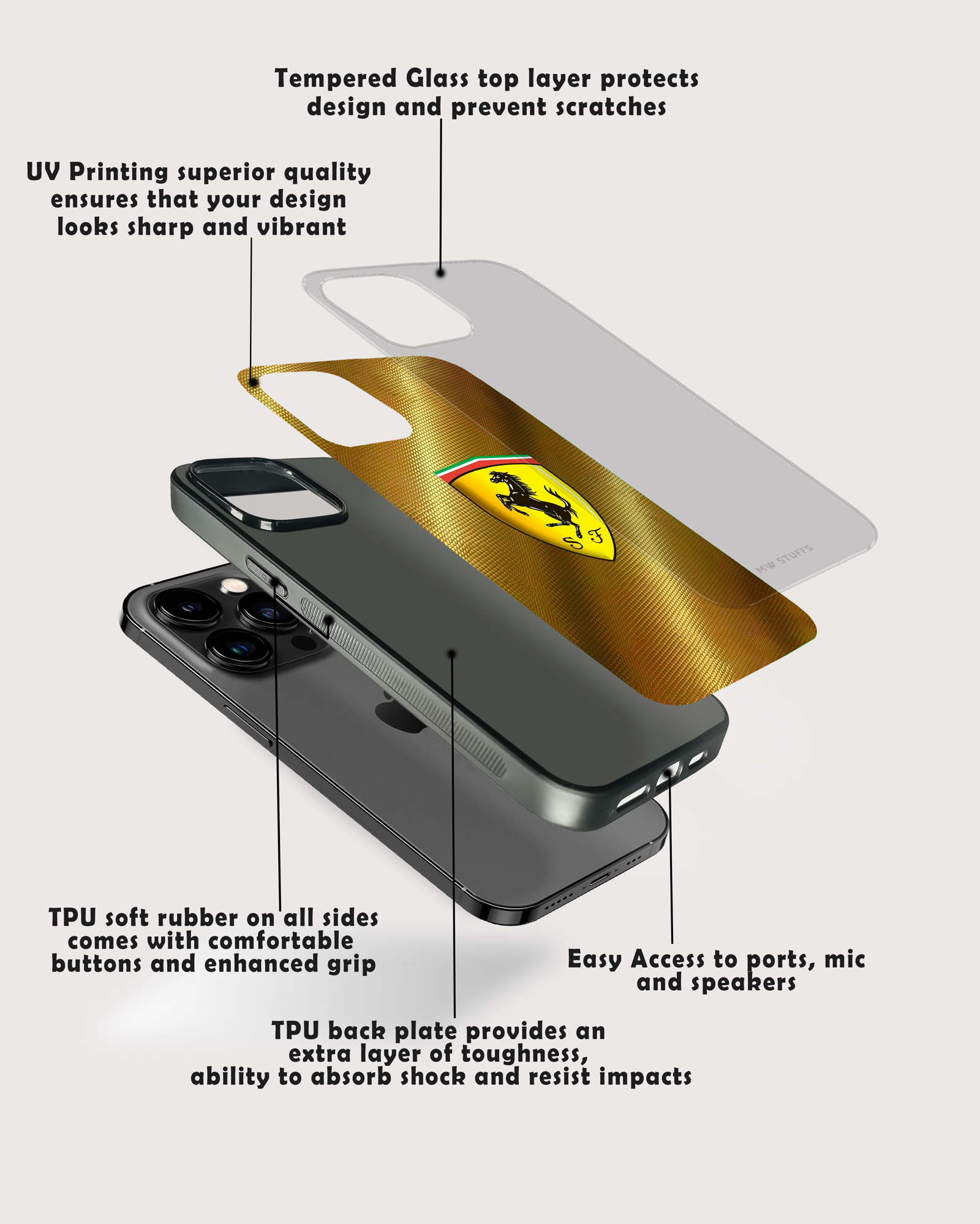 Racing Brand collection Glass Case -  - MW Stuffs - 