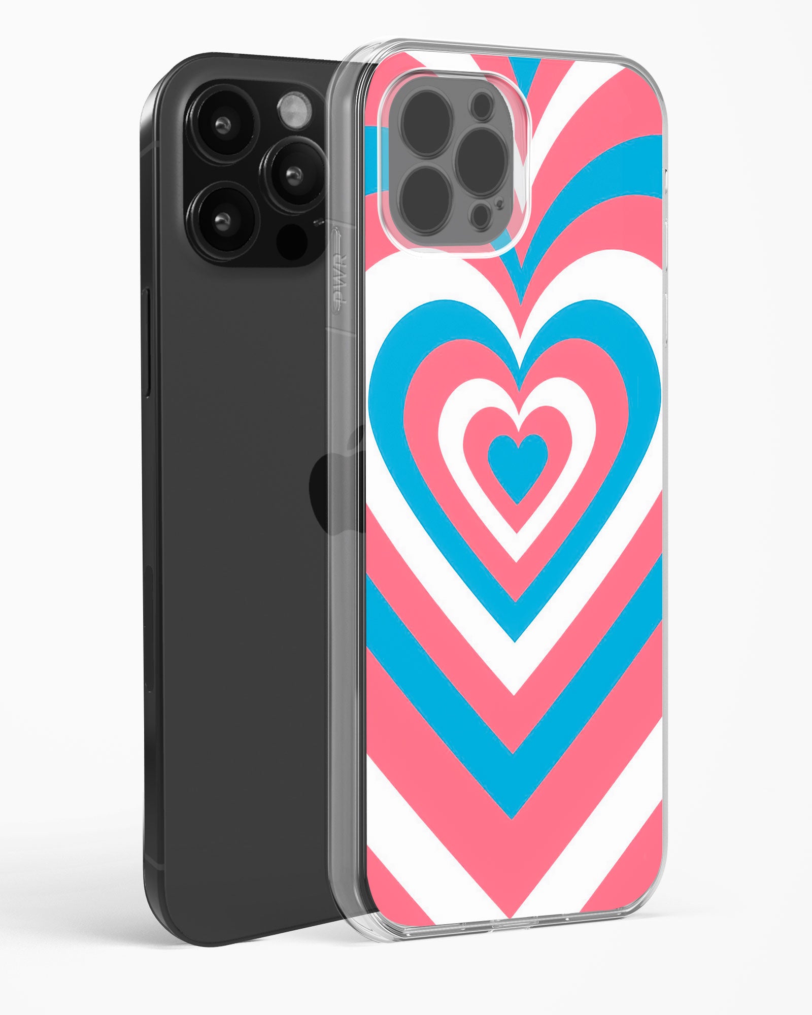 Radiant Hearts Clear Silicone Case