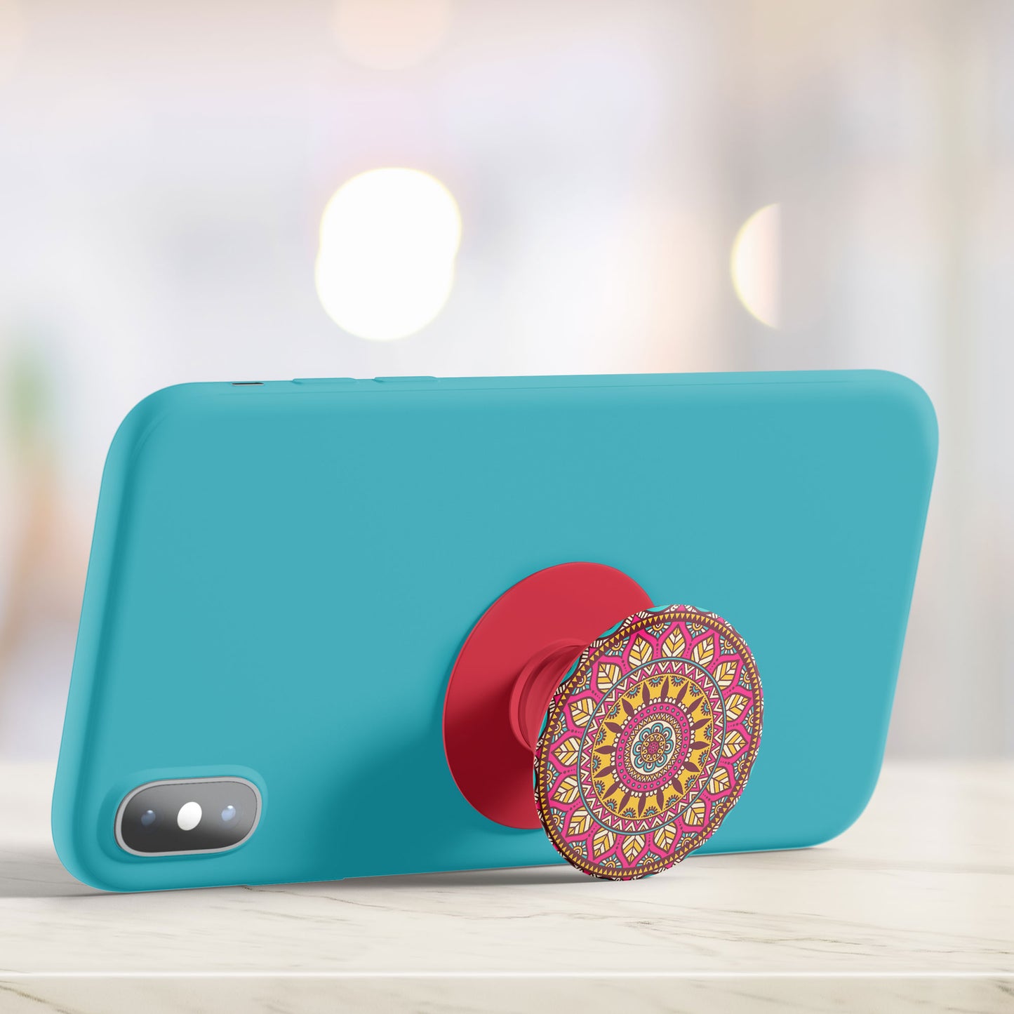 Radiant Mandala Flat Pop Holder