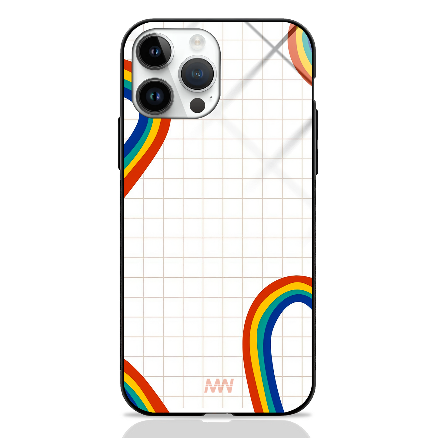 Rainbow Rhapsody Premium Glass Case -  - MW Stuffs - 