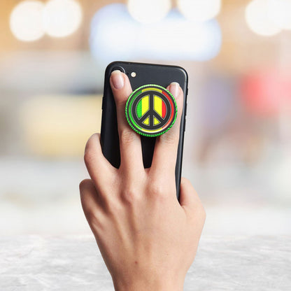 Rasta Peace Flat Pop Holder