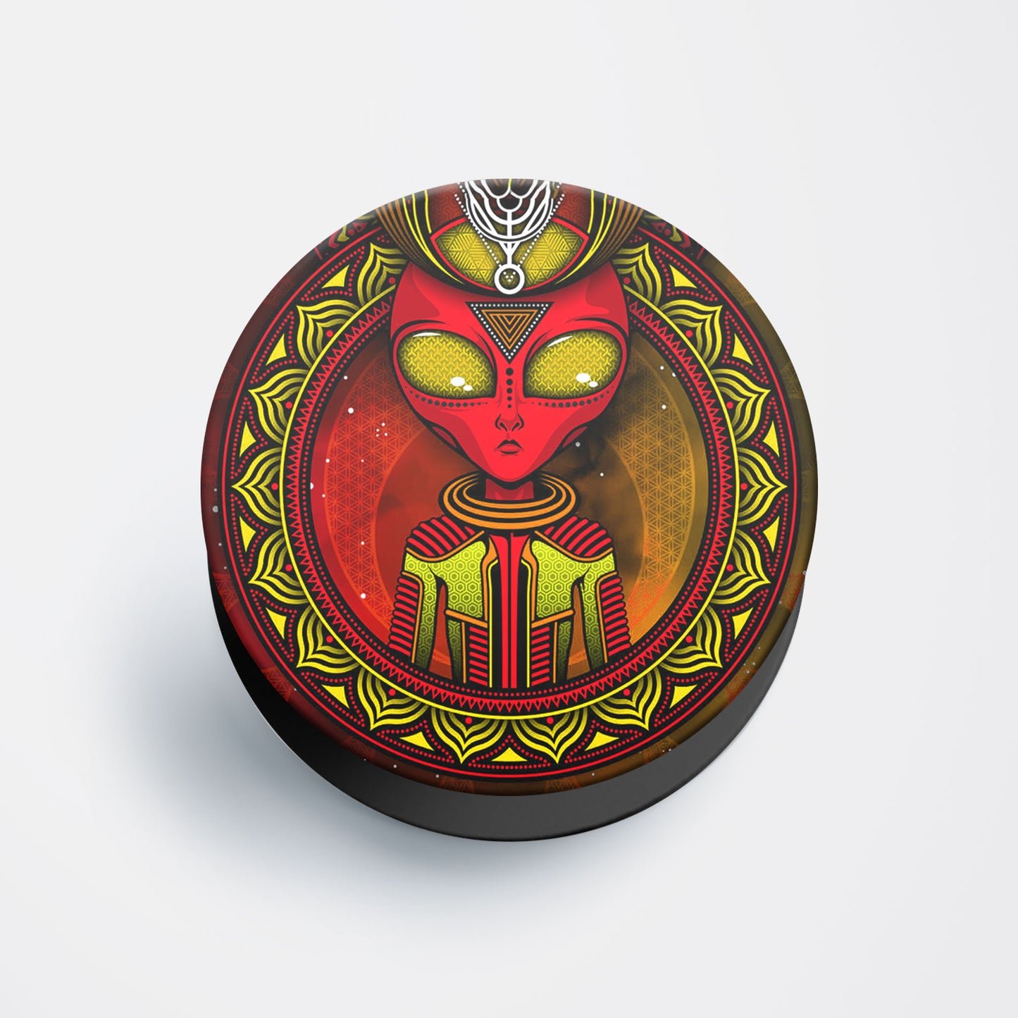 Red Alien Flat Pop Holder