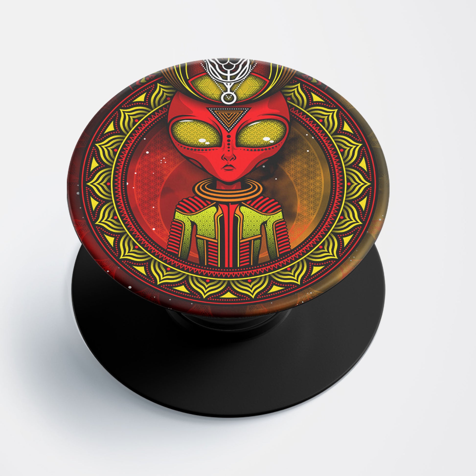 Red Alien Flat Pop Holder
