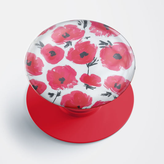 Red Floral Gloss Pop Holder