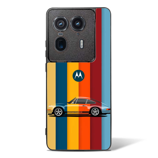 Retro Colors Striped Glass Phone Case-Motorola Edge 50 Ultra