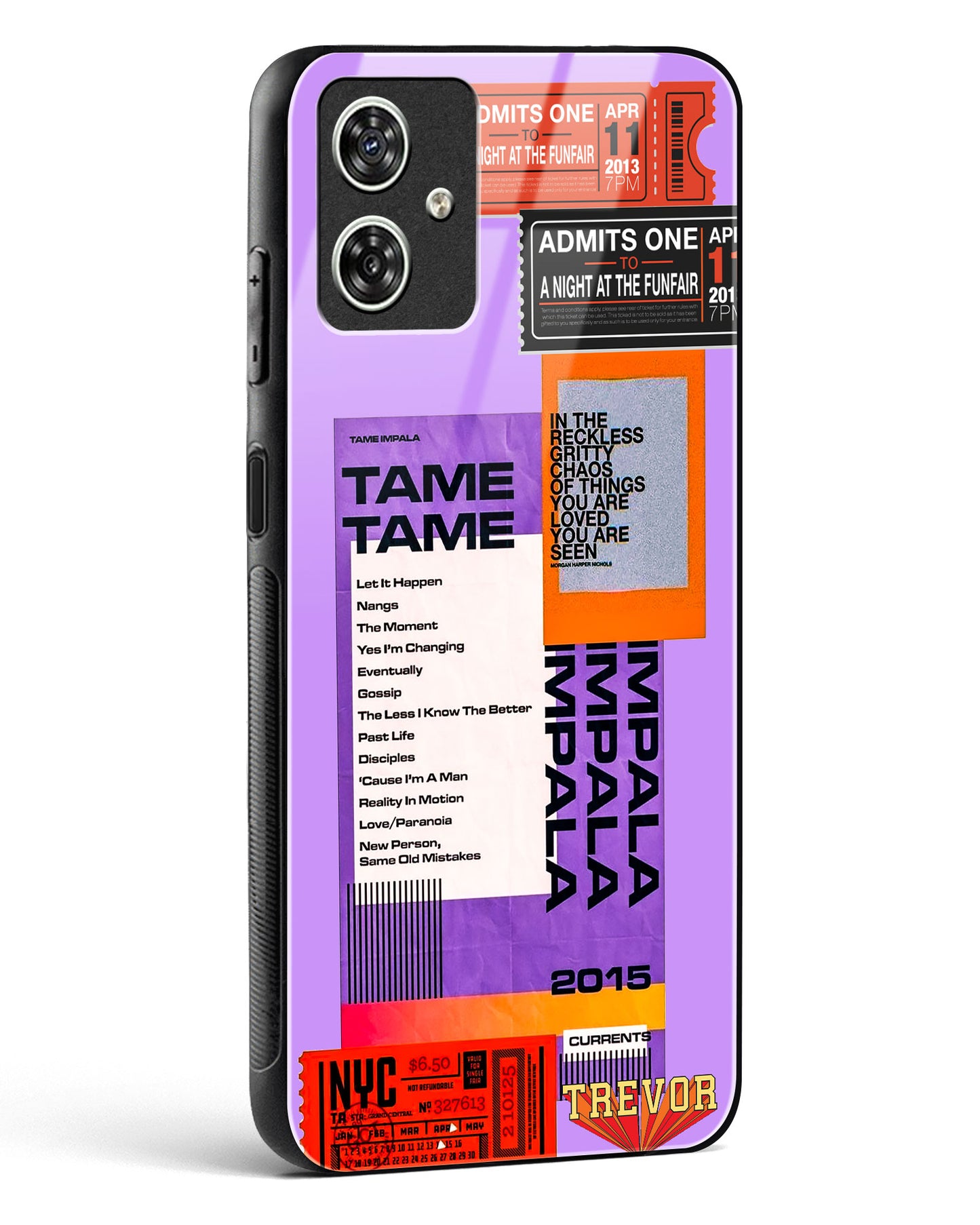 Retro Concert Collage Glass Phone Case-Moto G54 5G