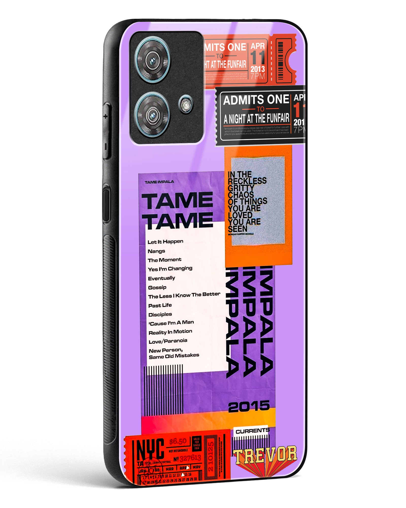 Retro Concert Collage Glass Phone Case-Motorola Edge 40 Neo
