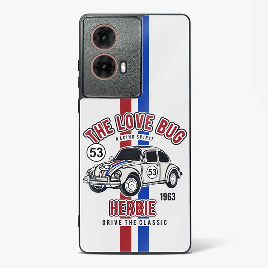 Retro Herbie Racing Glass Phone Case-Moto G85 5G