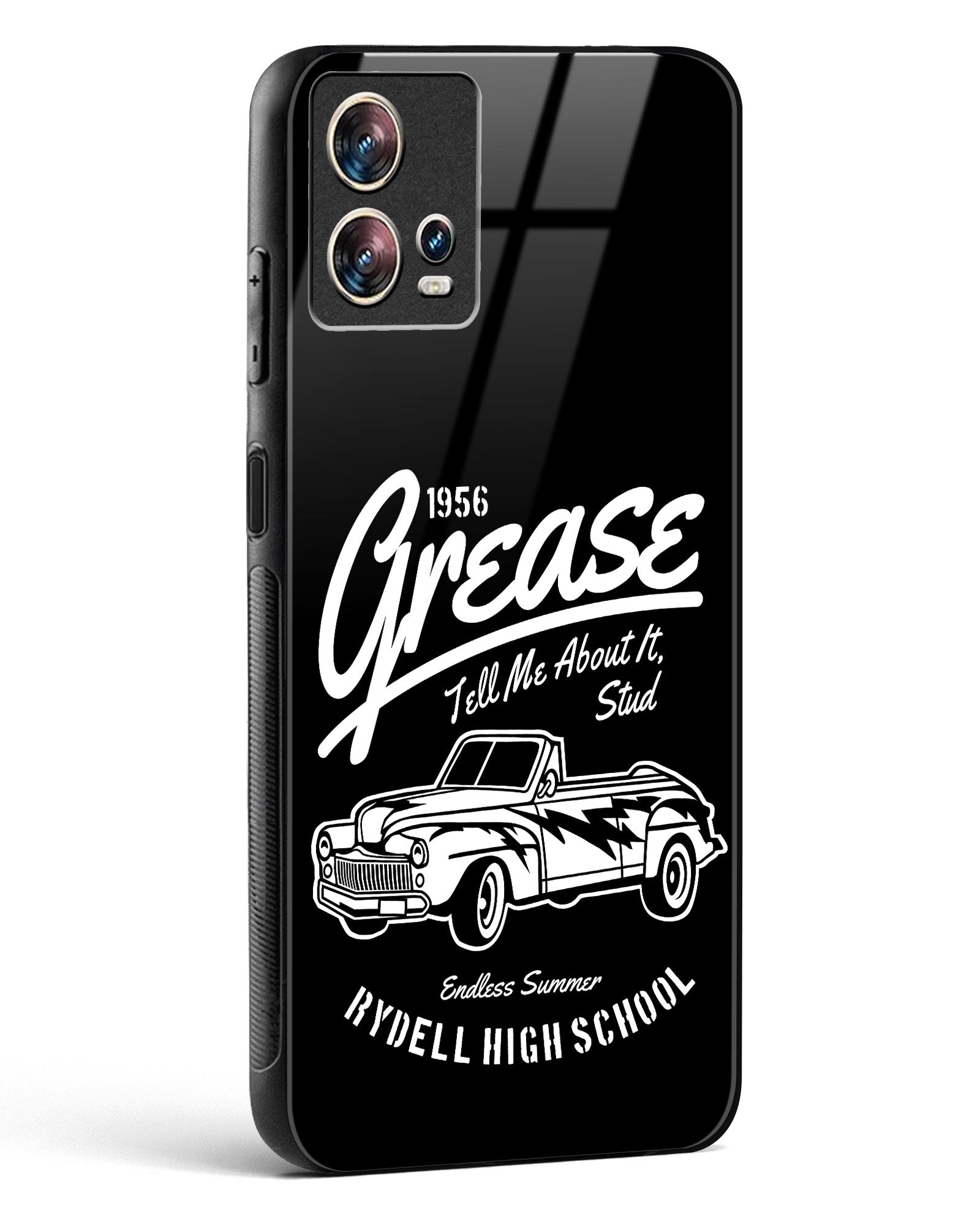 Retro Rydell High Grease Glass Phone Case-Motorola Edge 30 Fusion
