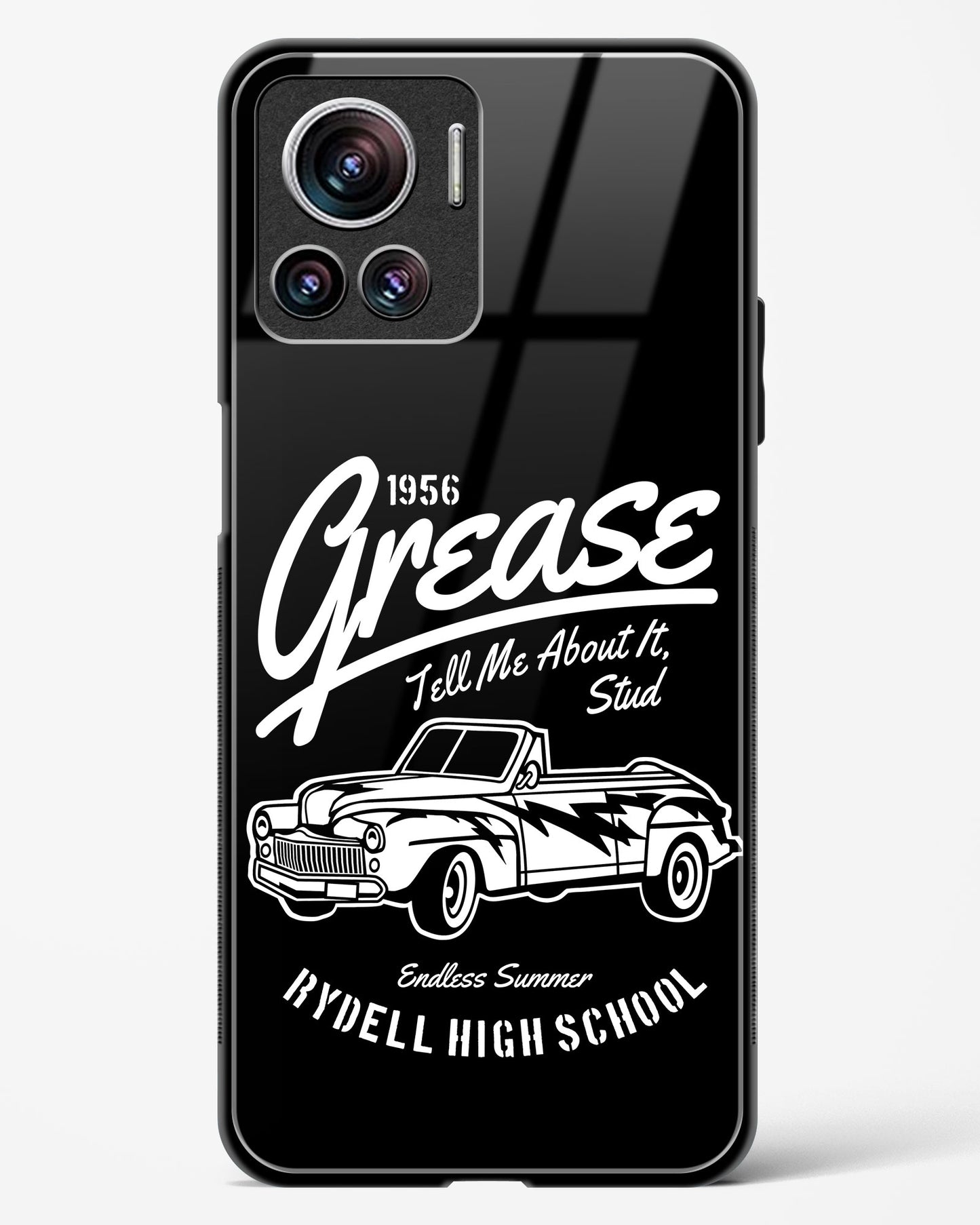 Retro Rydell High Grease Glass Phone Case-Motorola Edge 30 Ultra