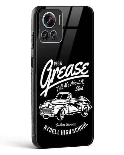 Retro Rydell High Grease Glass Phone Case-Motorola Edge 30 Ultra
