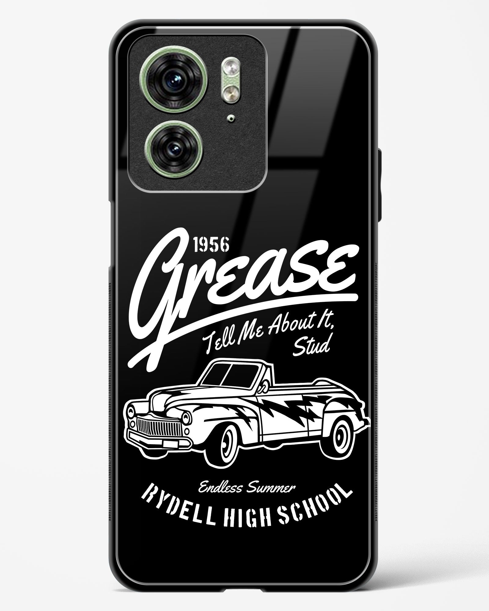 Retro Rydell High Grease Glass Phone Case-Motorola Edge 40