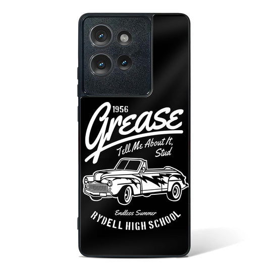Retro Rydell High Grease Glass Phone Case-Motorola Edge 50