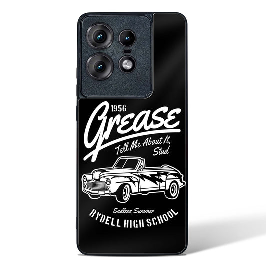 Retro Rydell High Grease Glass Phone Case-Motorola Edge 50 Pro