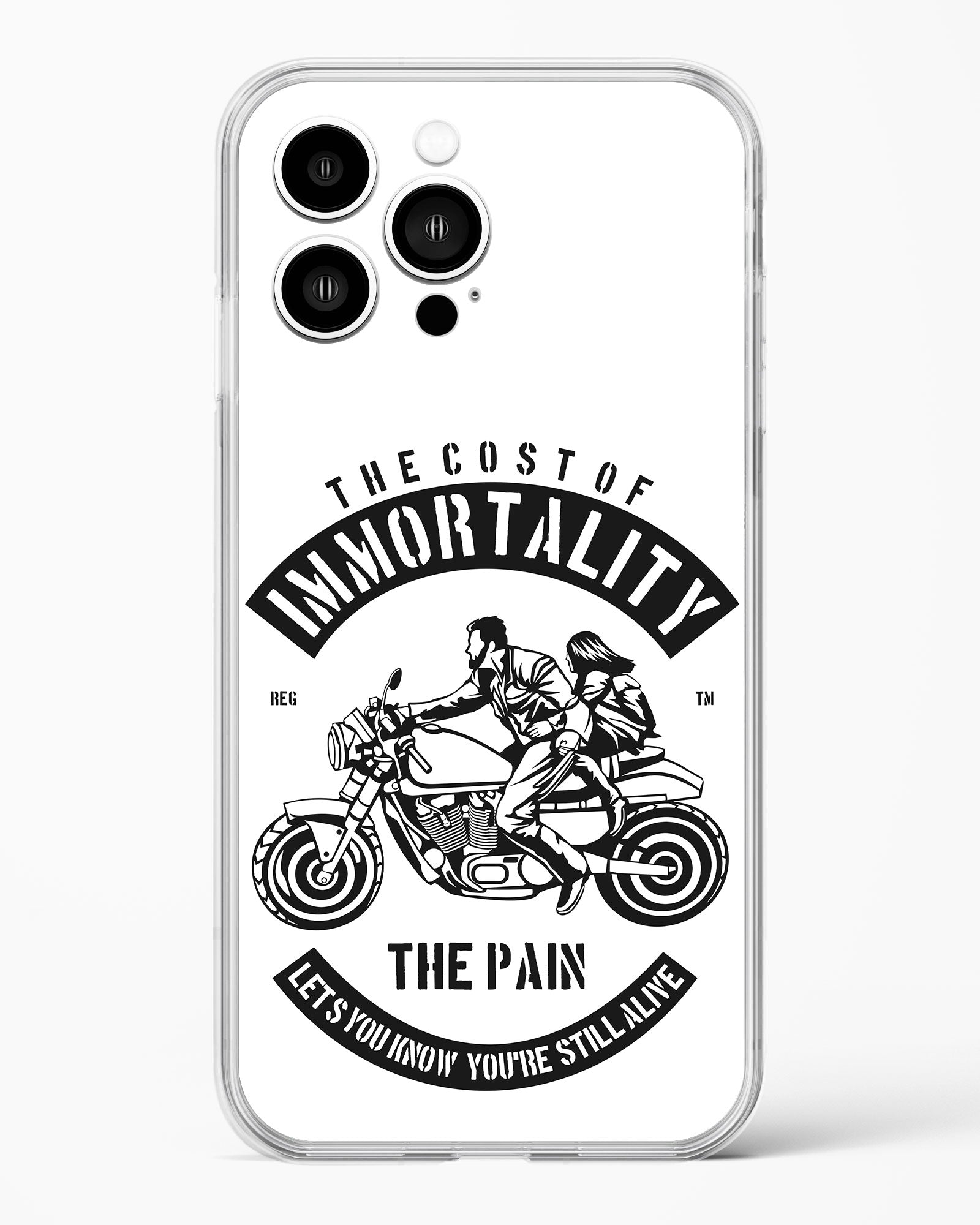 Ride Eternal Motorcycle Clear Silicone Case