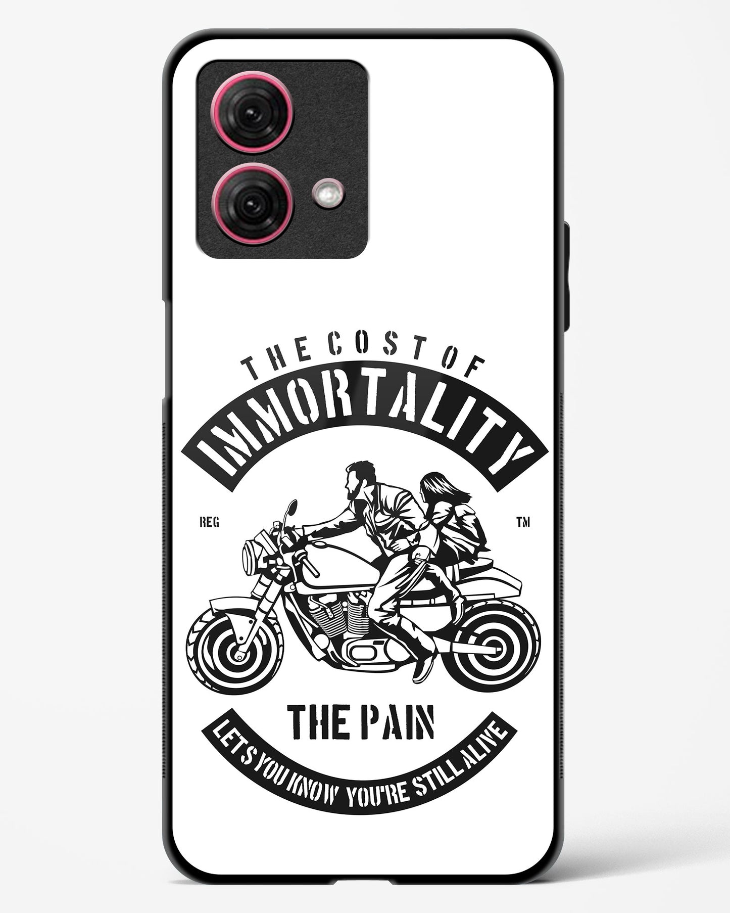 Ride Eternal Motorcycle Glass Phone Case-Moto G84 5G