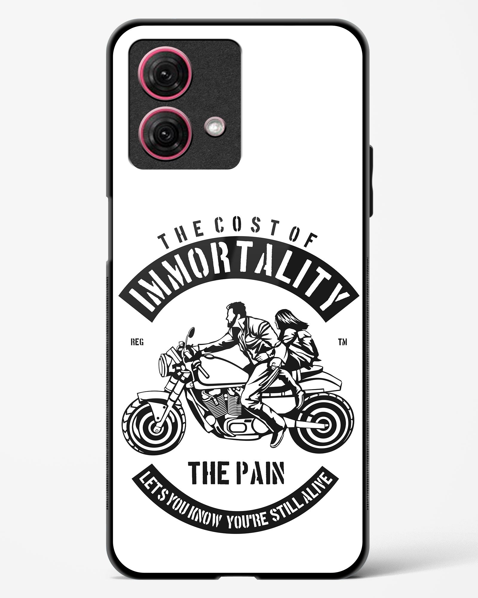 Ride Eternal Motorcycle Glass Phone Case-Moto G84 5G