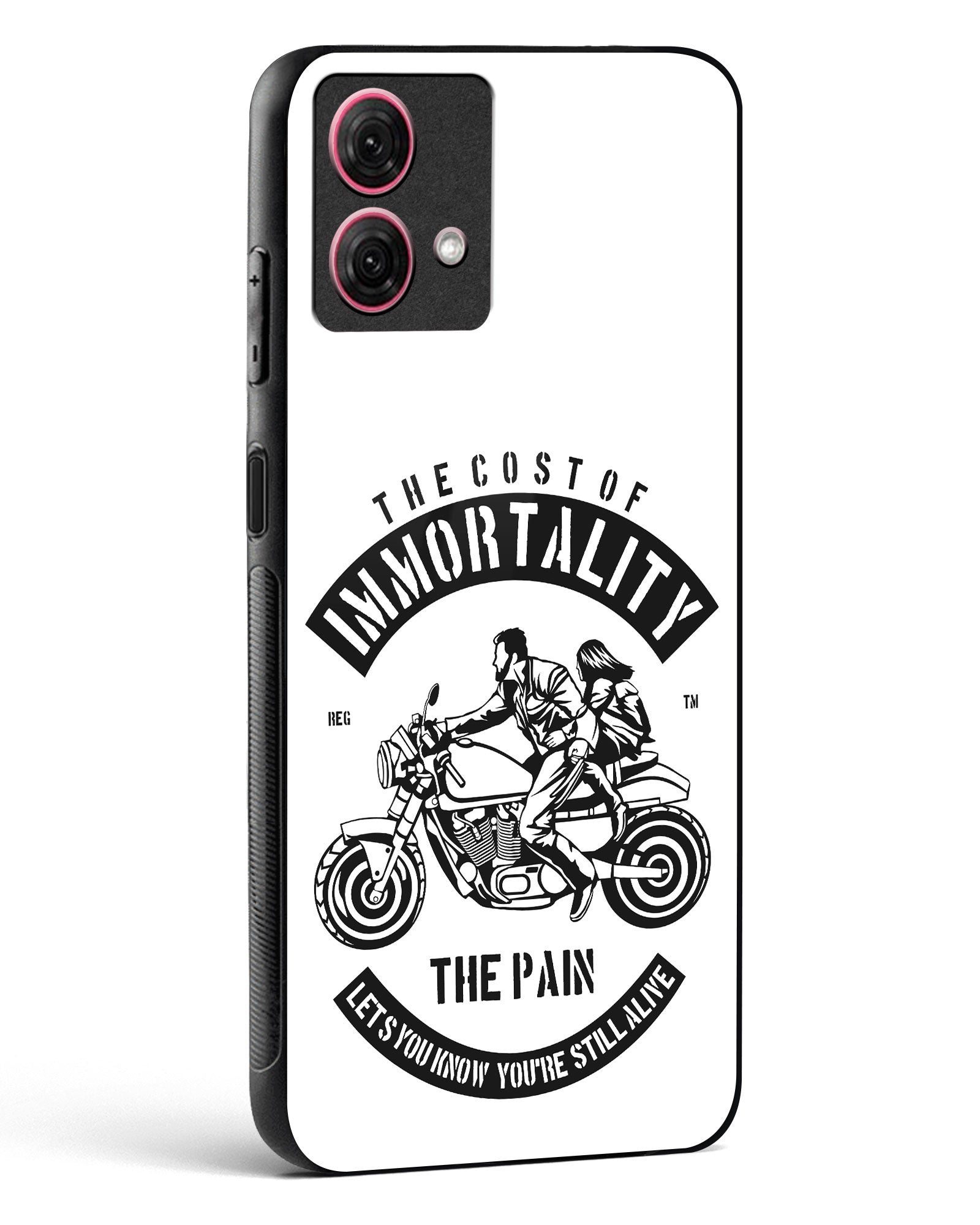 Ride Eternal Motorcycle Glass Phone Case-Moto G84 5G