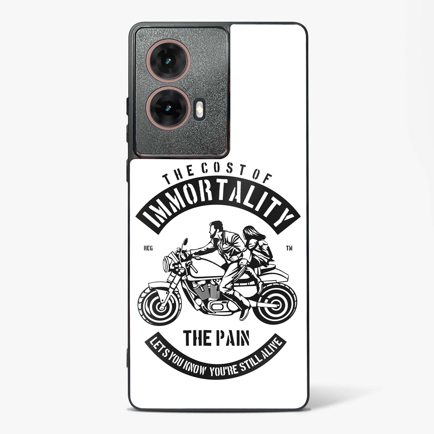 Ride Eternal Motorcycle Glass Phone Case-Moto G85 5G