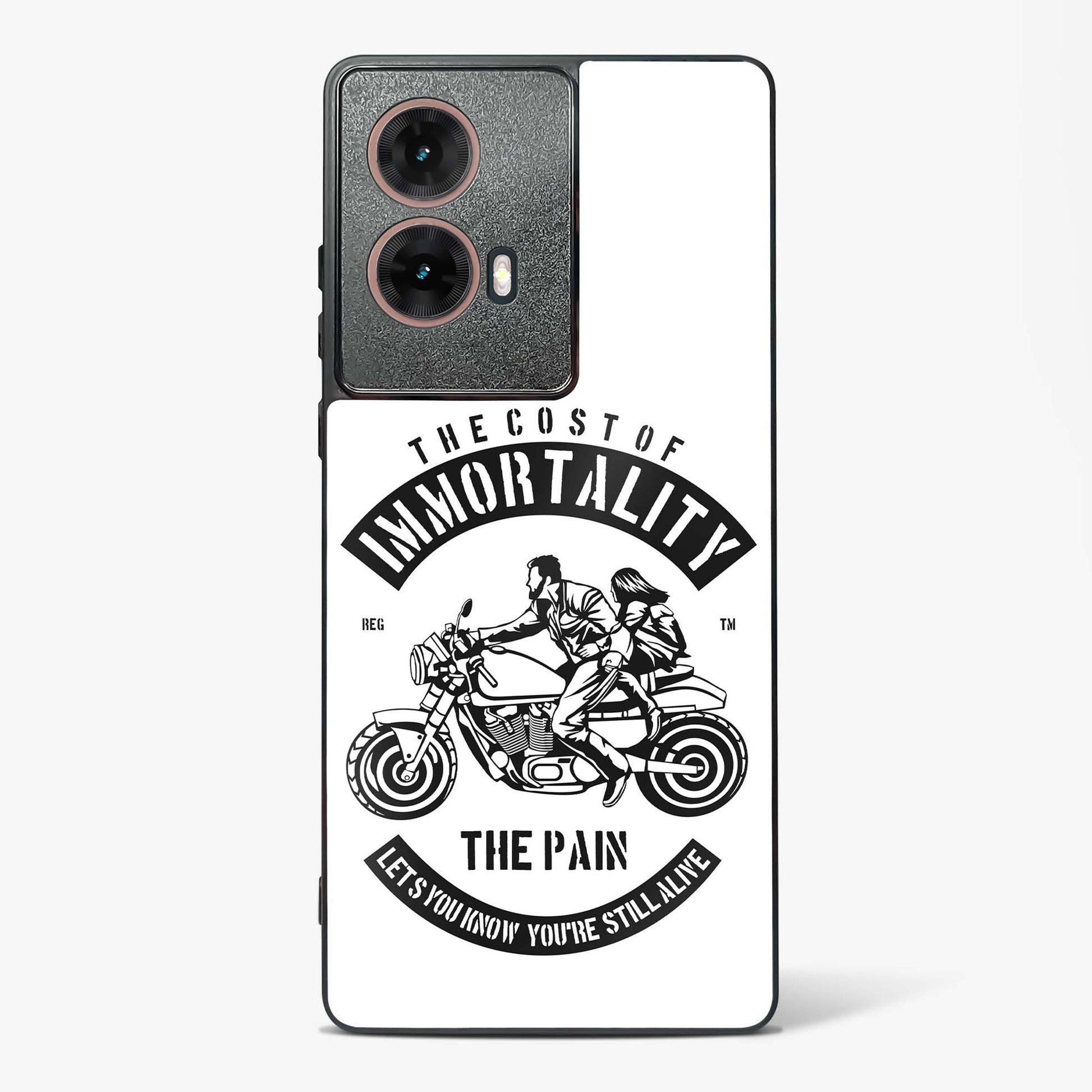 Ride Eternal Motorcycle Glass Phone Case-Moto G85 5G