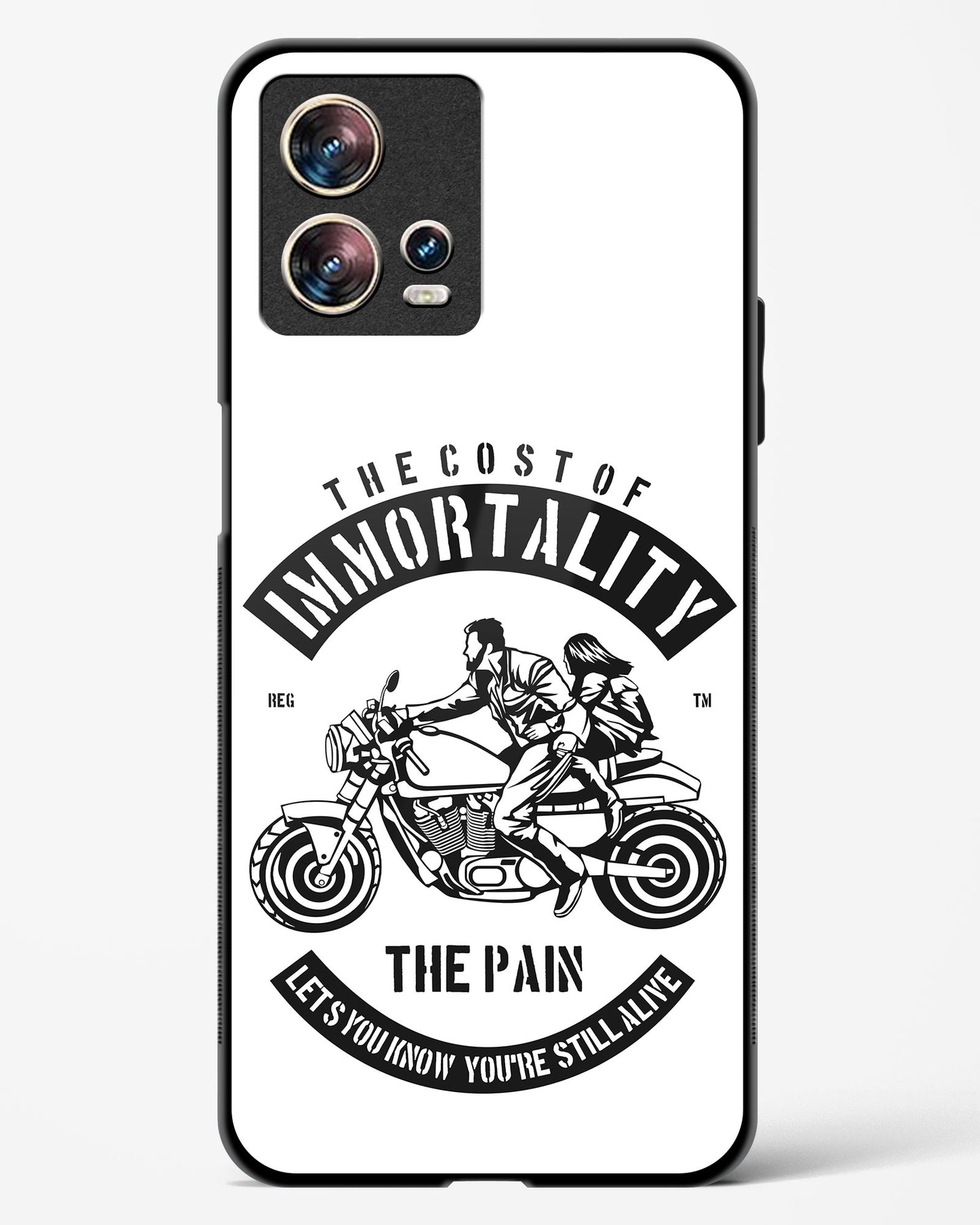 Ride Eternal Motorcycle Glass Phone Case-Motorola Edge 30 Fusion