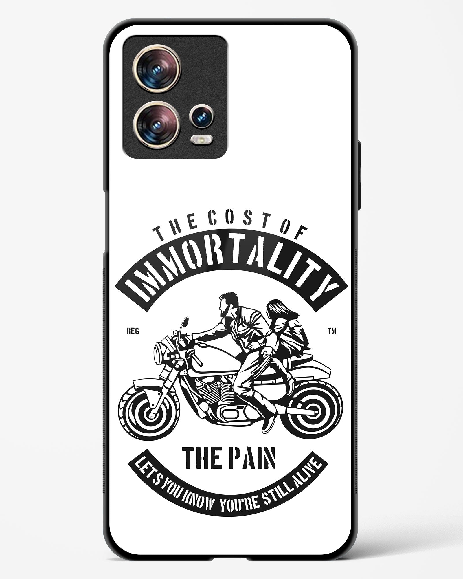 Ride Eternal Motorcycle Glass Phone Case-Motorola Edge 30 Fusion